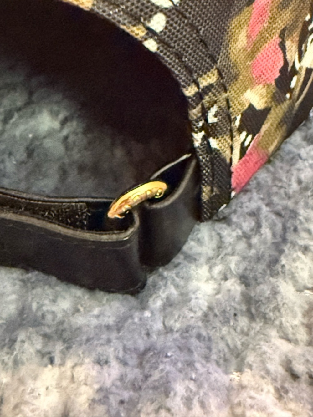 GG all over Blooms floral multi-color baseball cap hat Supreme canvas black NEW - Picture 7 of 13